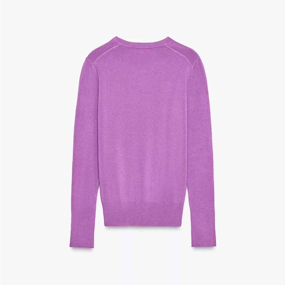 Zara Lilac Crew Neck Sweater